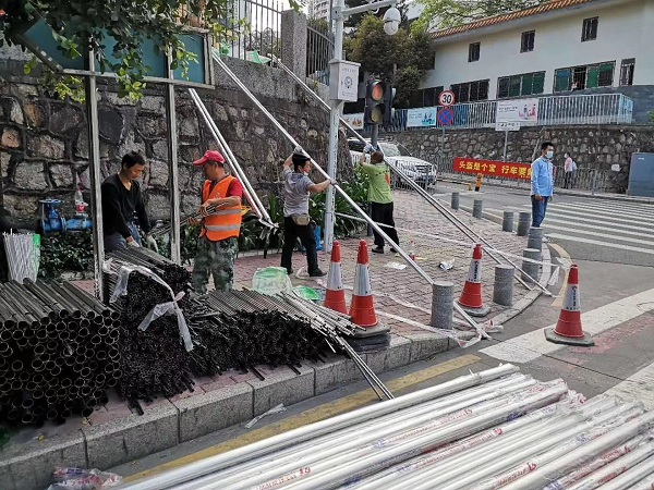 深圳市福田區(qū)市政304不銹鋼管護欄換新項目